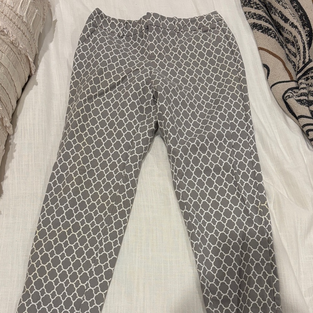 Gray Patterned Pants